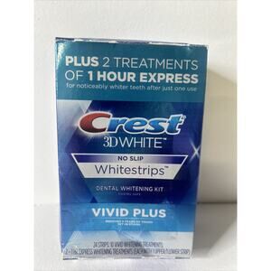 Crest 3D Whitestrips No Slip 10 Treatments 24 Strips 2 Count 1 Hour Express